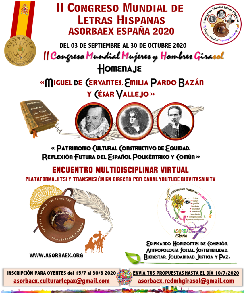 II Congreso Mundial De Las Letras Hispanas Virtual ASORBAEX 2020 ...